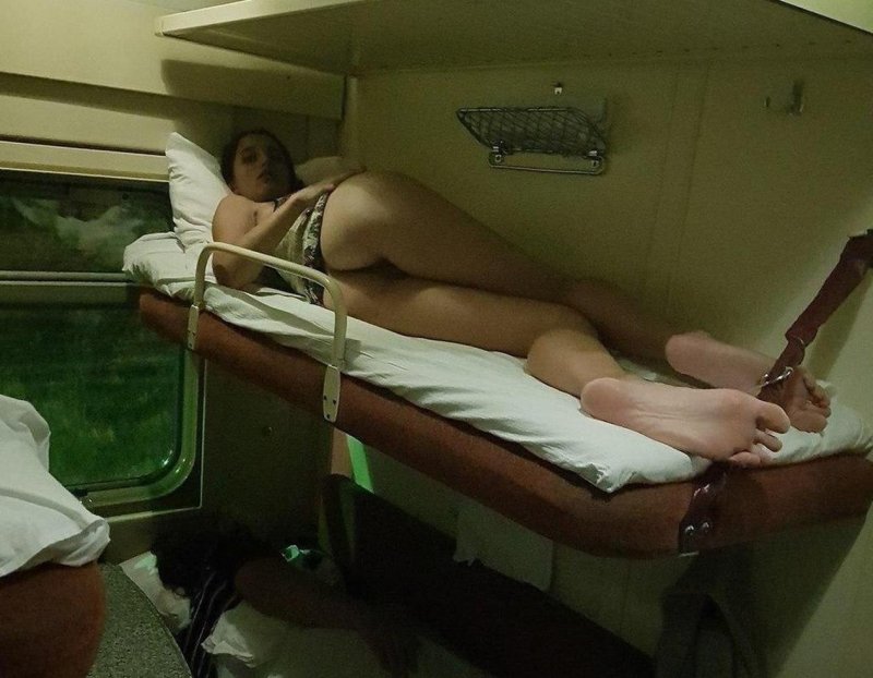 Girls in a reserved seat car