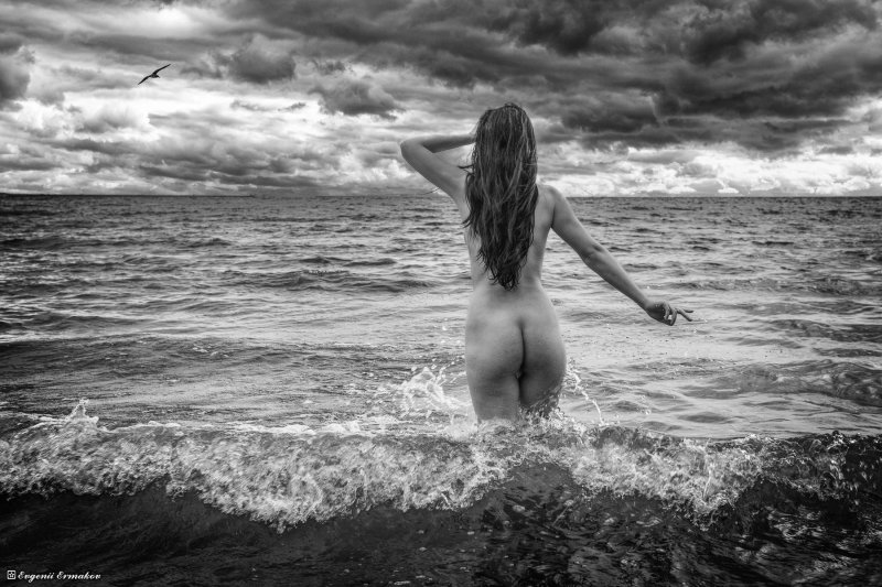Girl on the shore