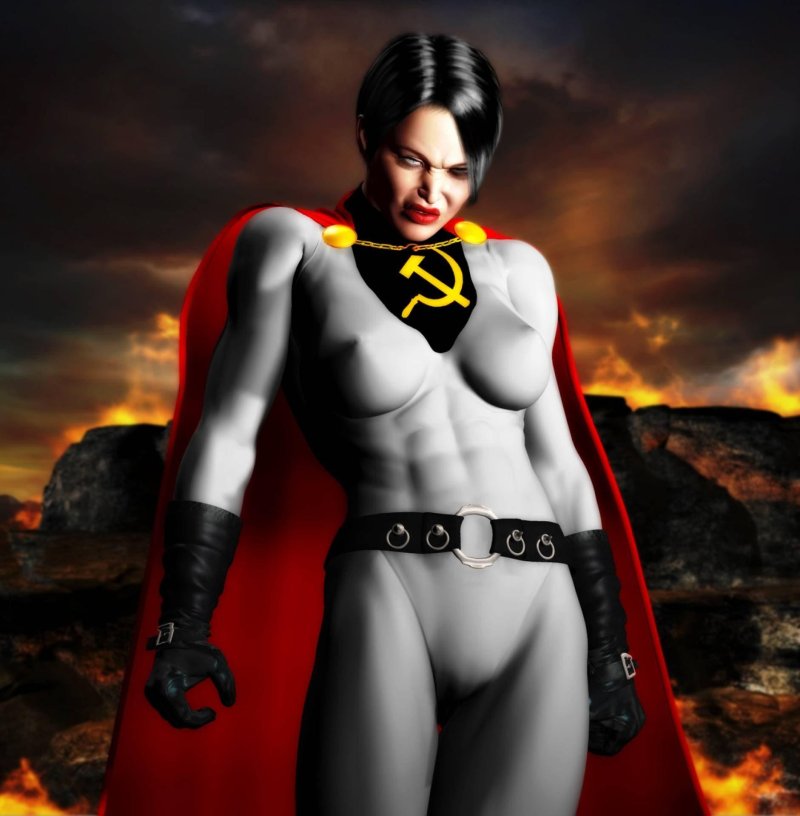 Naked women superheroes