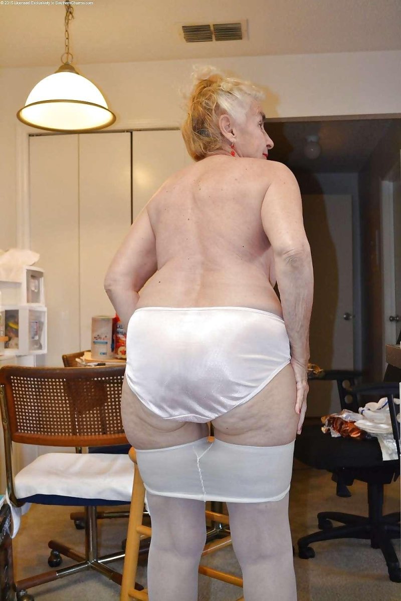 Old women in large underpants