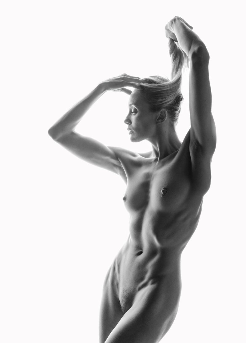 Sports female body nude