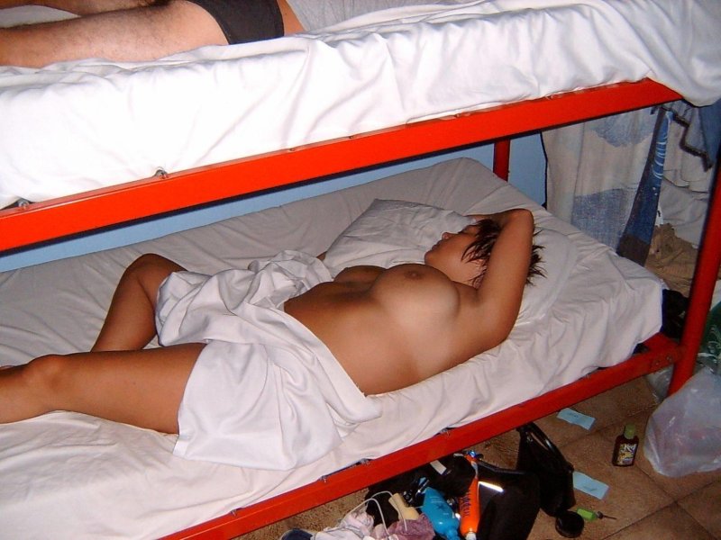 Drunk sleeping naked women