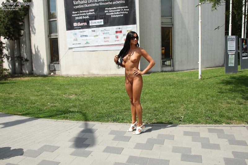 Ashley Bulgari naked on the street