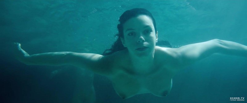 Naked girls in water