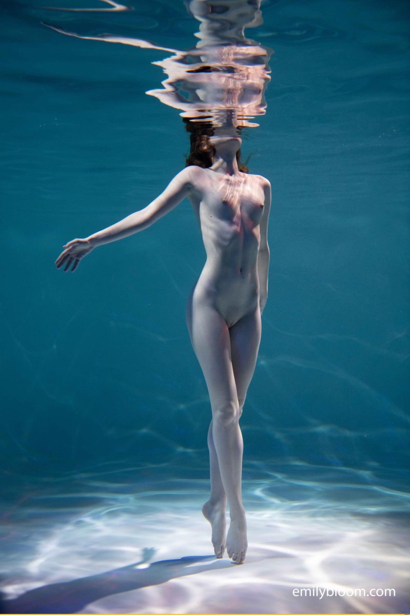 Nude underwater