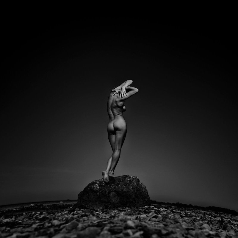 Photographer in the style of nude