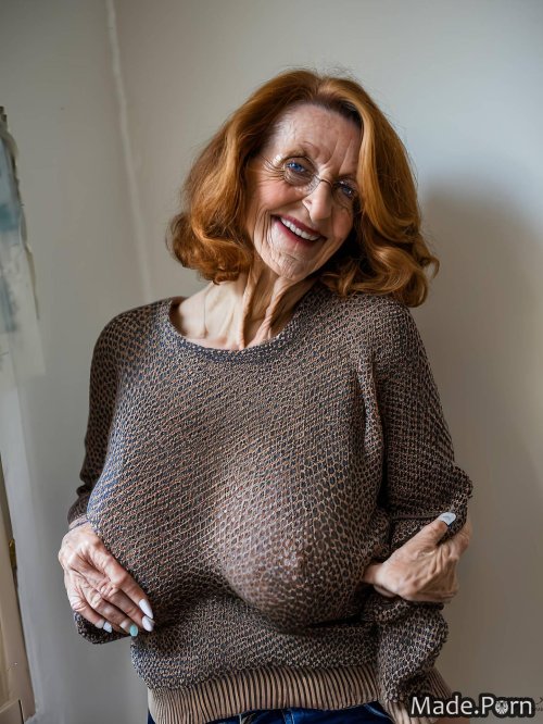 Tits in a sweater