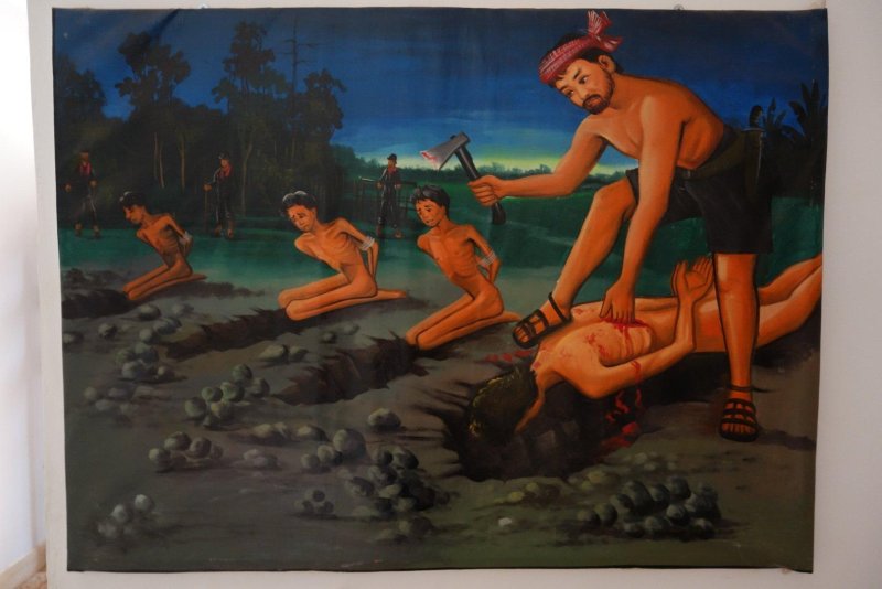 The atrocities of Red Khmers in Cambodia