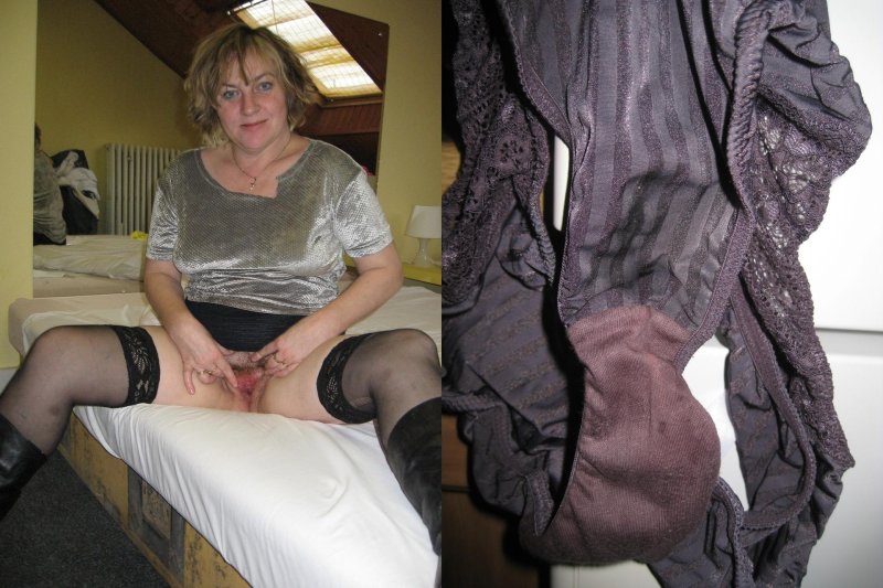 Older women in dirty panties