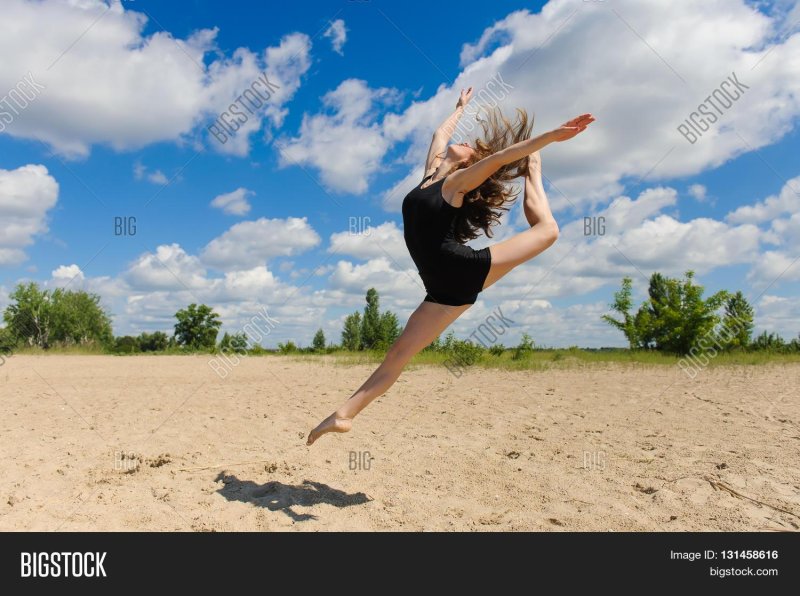 Dancing on the beach