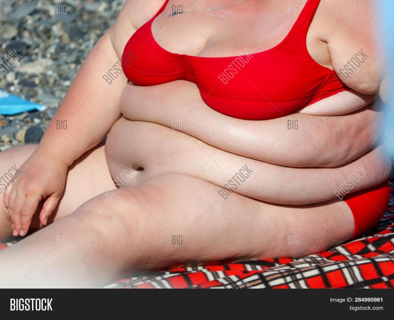 The woman is thick