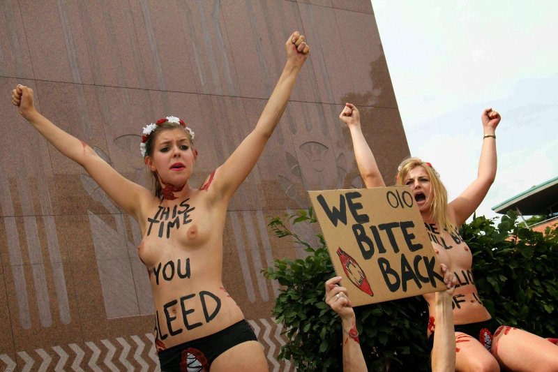 Naked protest Australia