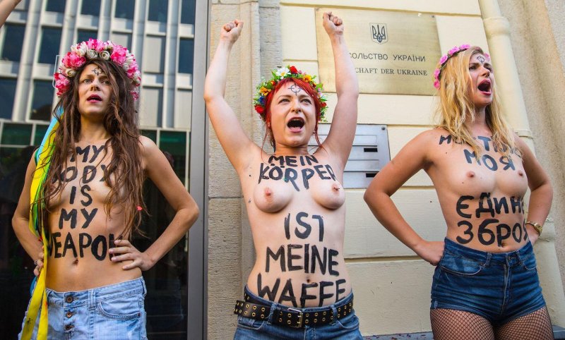 Naked activists