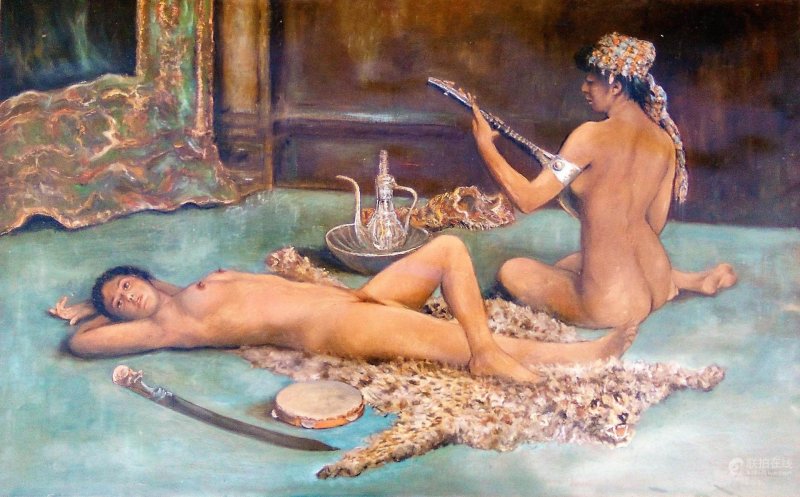 Jean Leon Jerome Basin in a harem