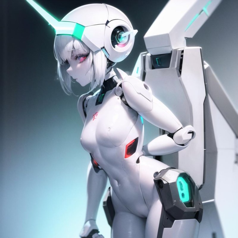 Robot girl art