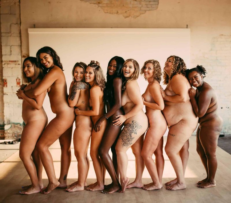 Naked women of different races
