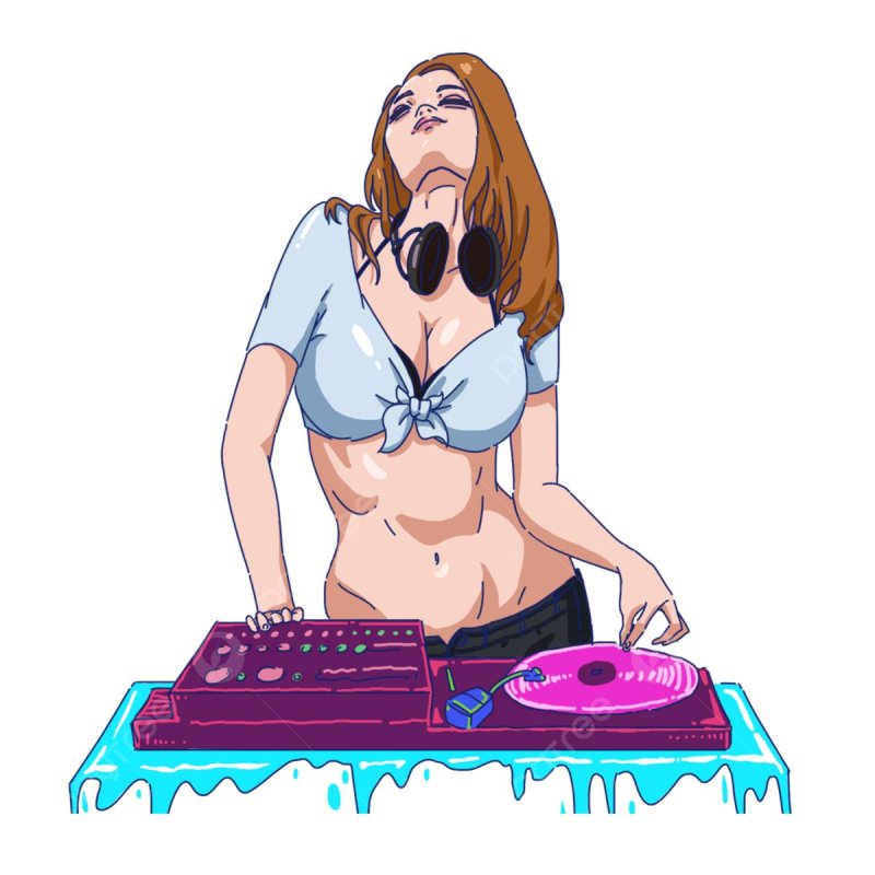 Girl DJ art