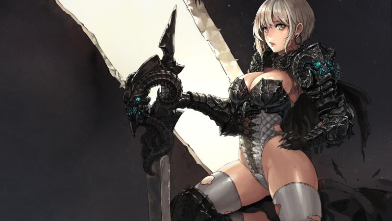 Girl knight anime