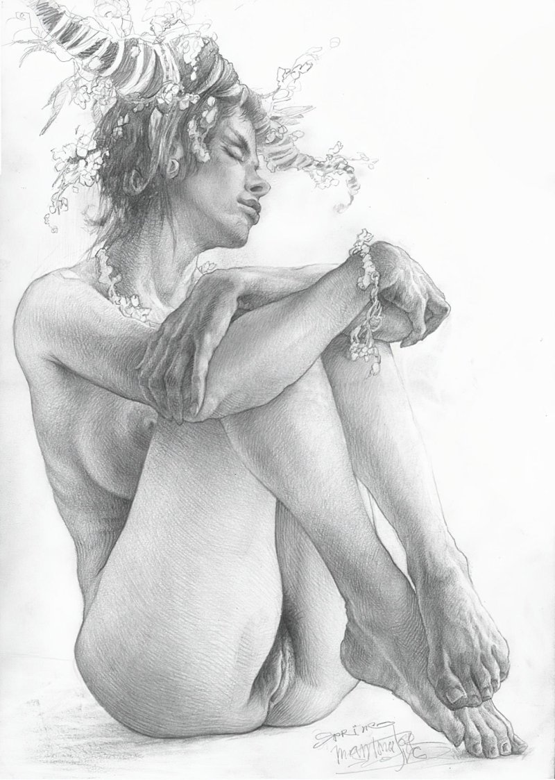 Erotic drawings of naked women
