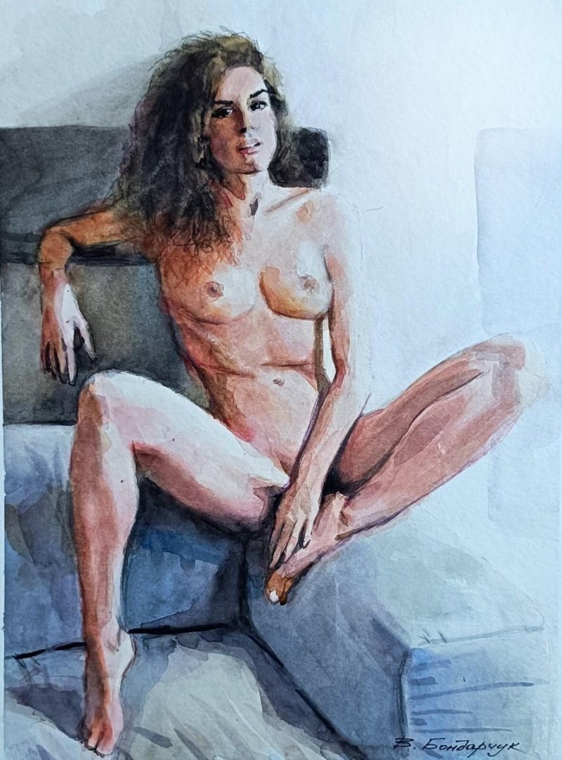 Erotic watercolor