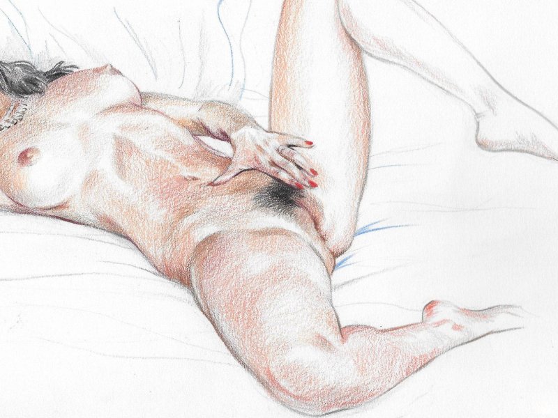 Drawings of naked women
