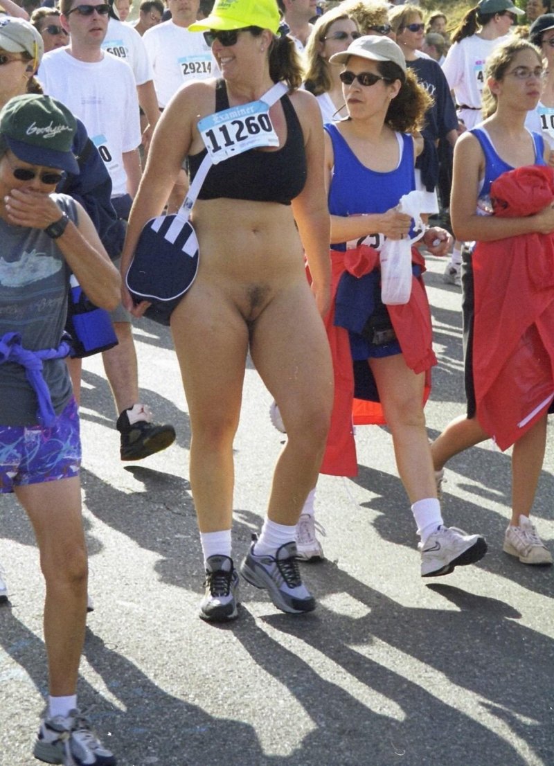 Bottomless girl