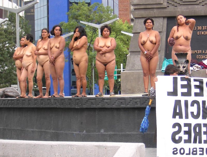 Naked resident of Peru