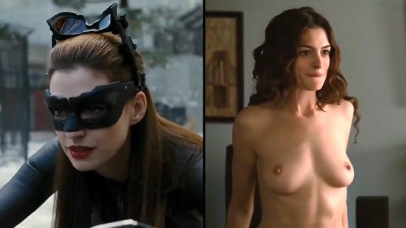 Anne Hathaway woman cat