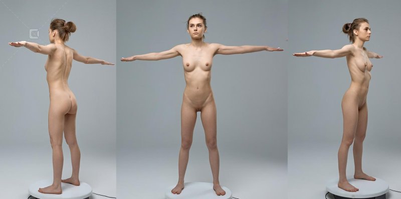 Naked D modeling women