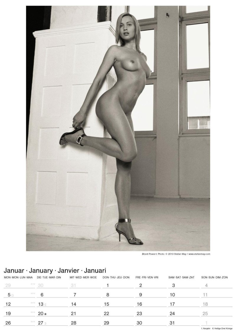 Calendar with naked women