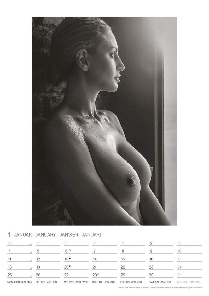 Calendar with naked women