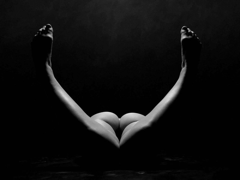 Naked female body