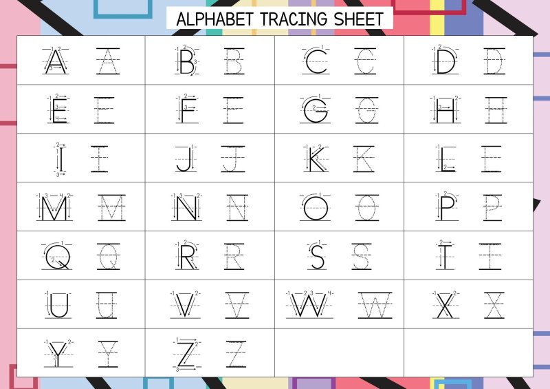 Alphabet with English transcription