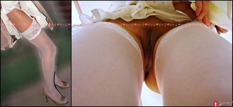 Without panties under a skirt