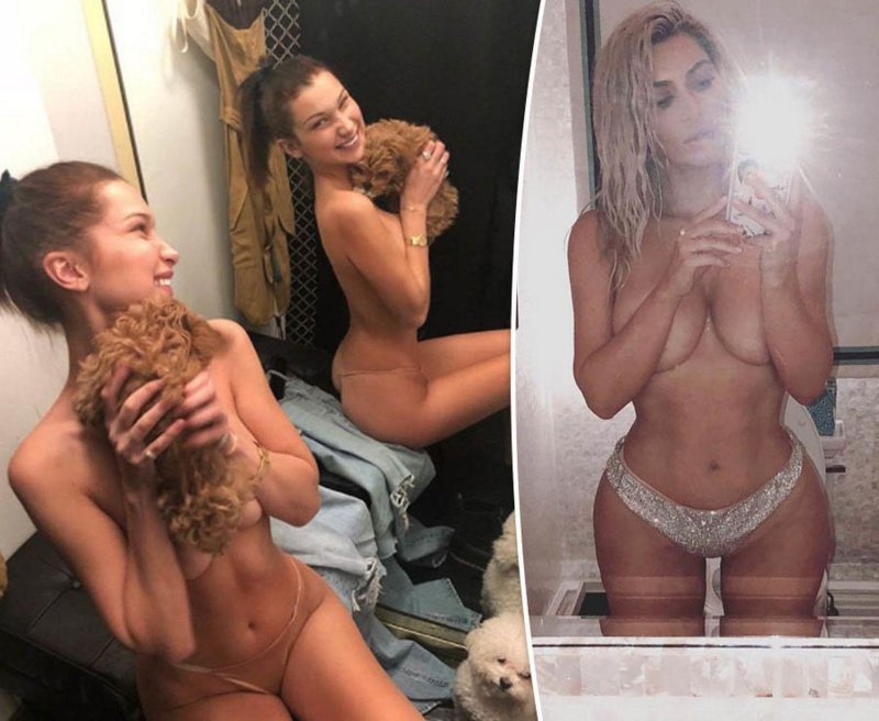 Gigi and Bella Hadid Naked