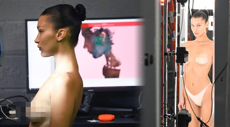 Bella Hadid Naked