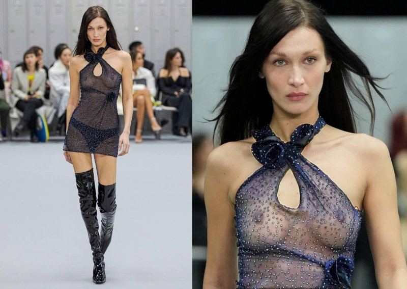 Bella Hadid on the catwalk