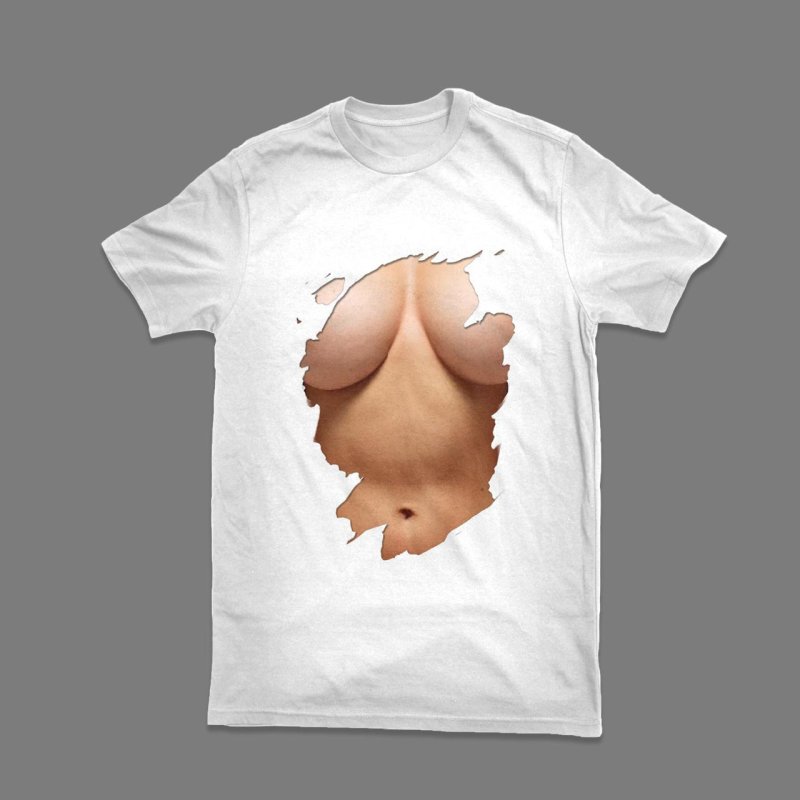 T -shirt with drawing