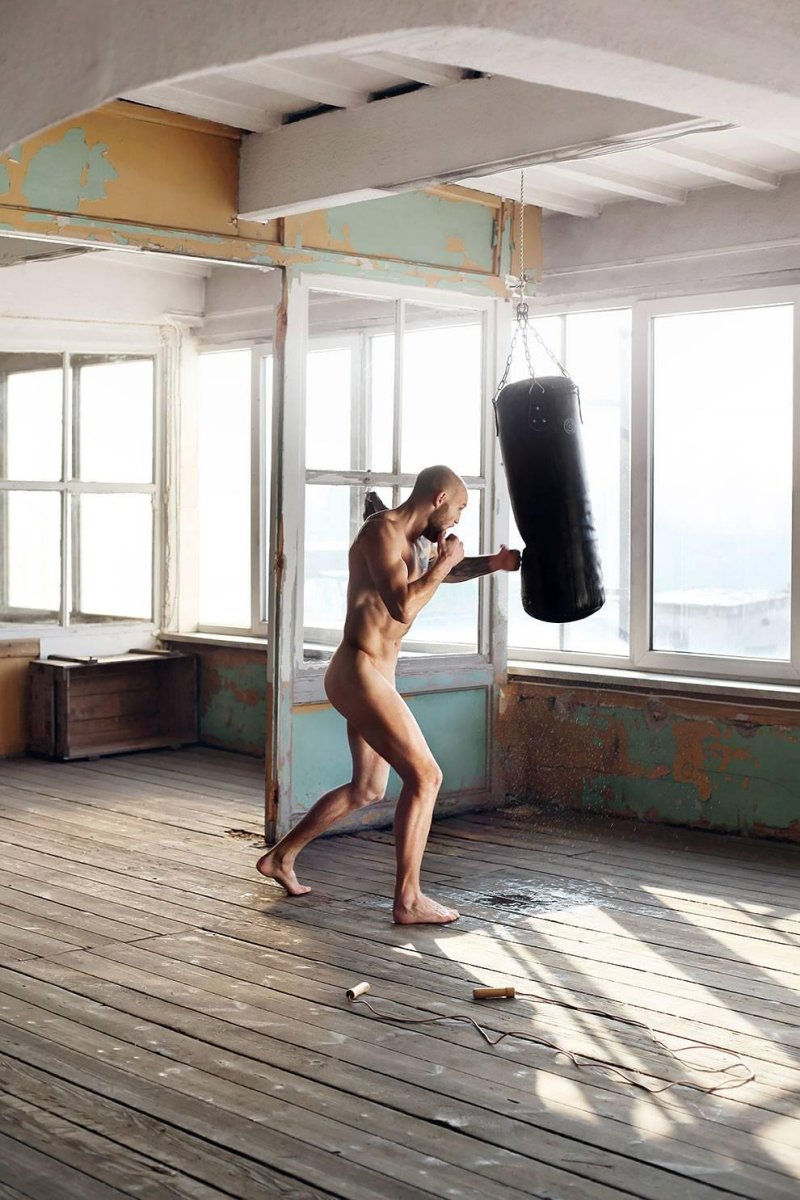 Naked athletes