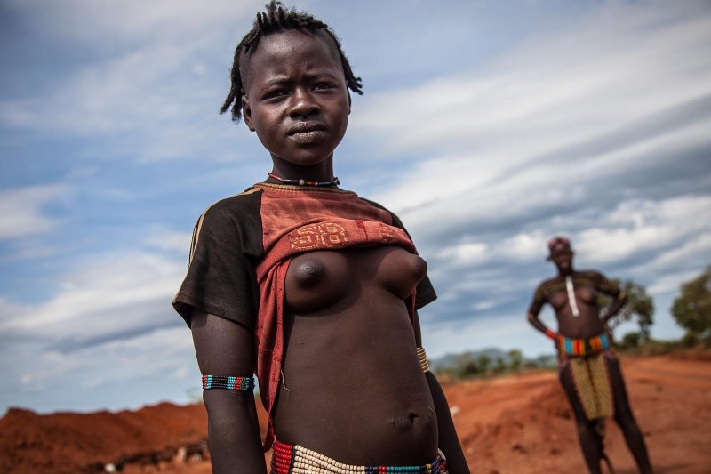 African girls topless