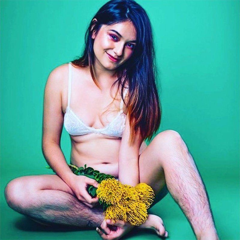 Beautiful girls with hairy legs