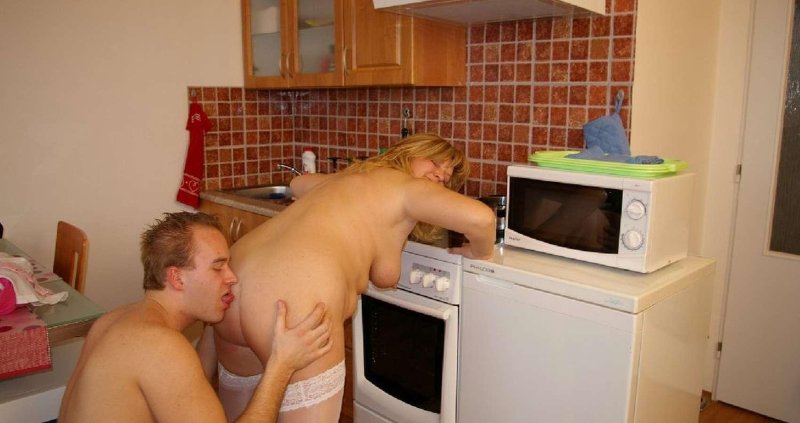 In the kitchen porn