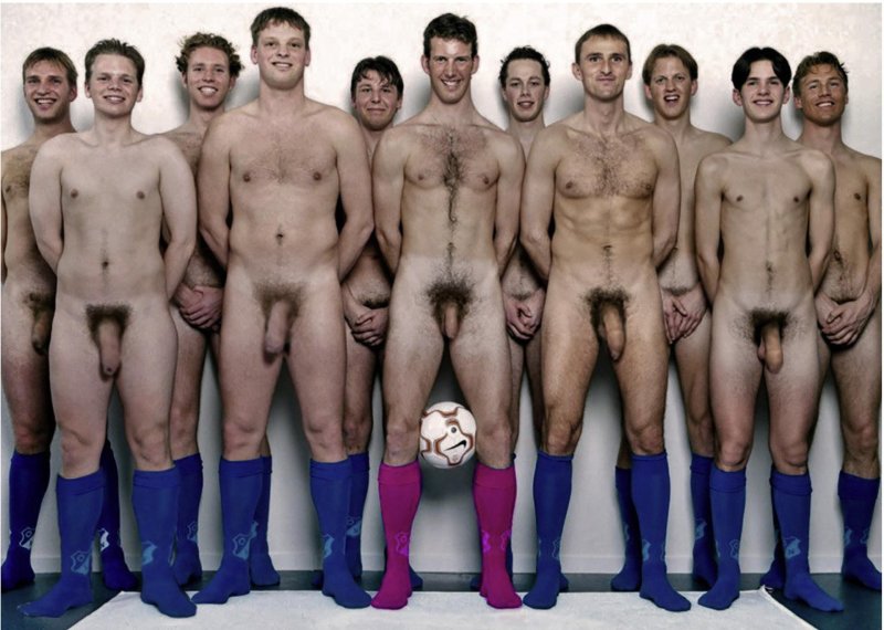 Naked athletes of men