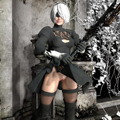 Nier automata shinuki cosplay Tits
