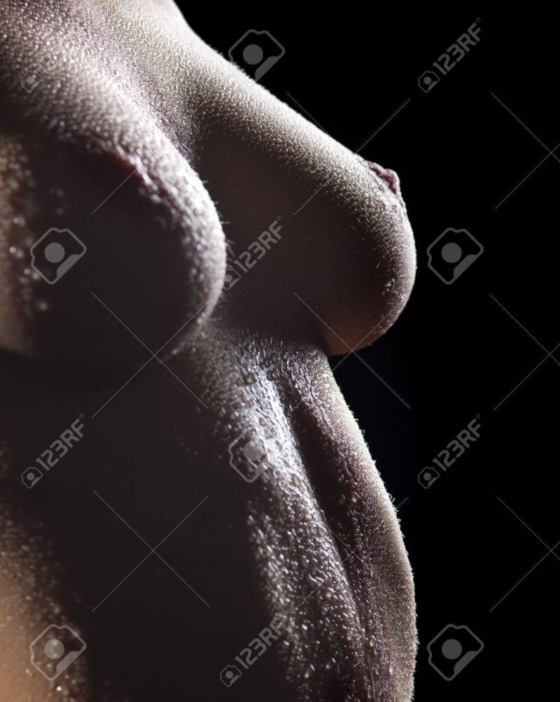 Naked female breast