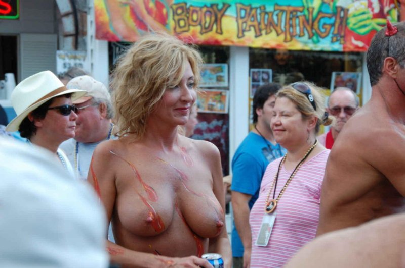 Naked women for fantasy fest