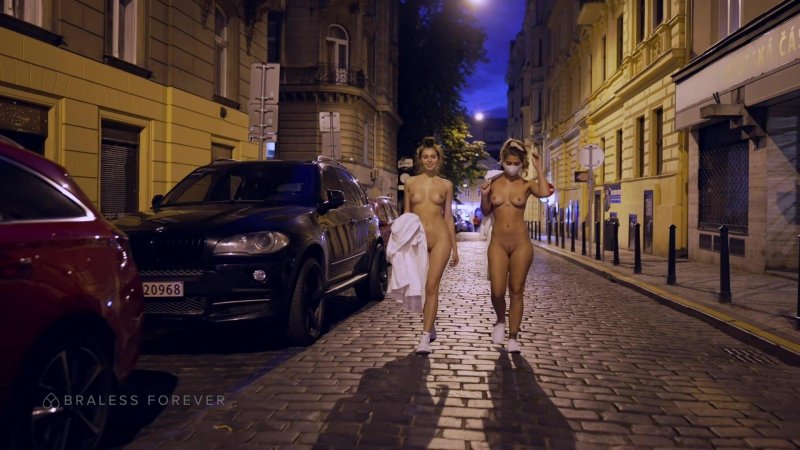 Naked women in public