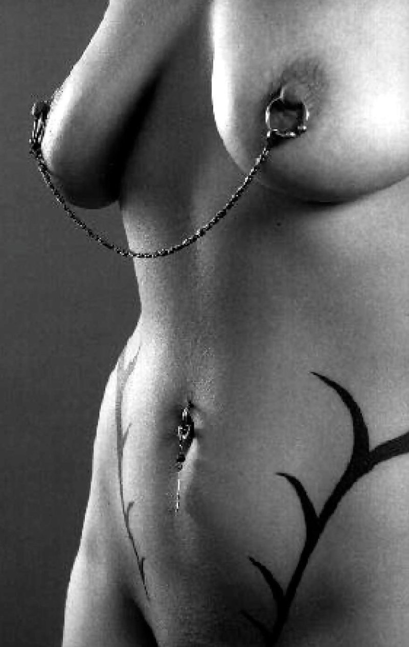 Piercing of the nipples girls