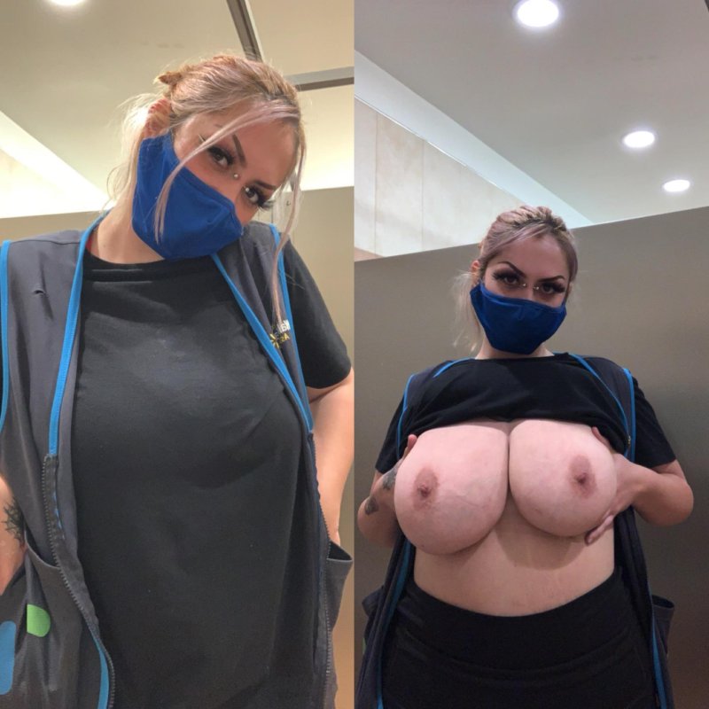 A nurse in mask