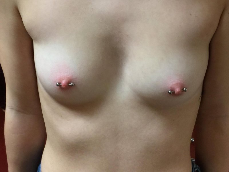 Girls with pierced nipples